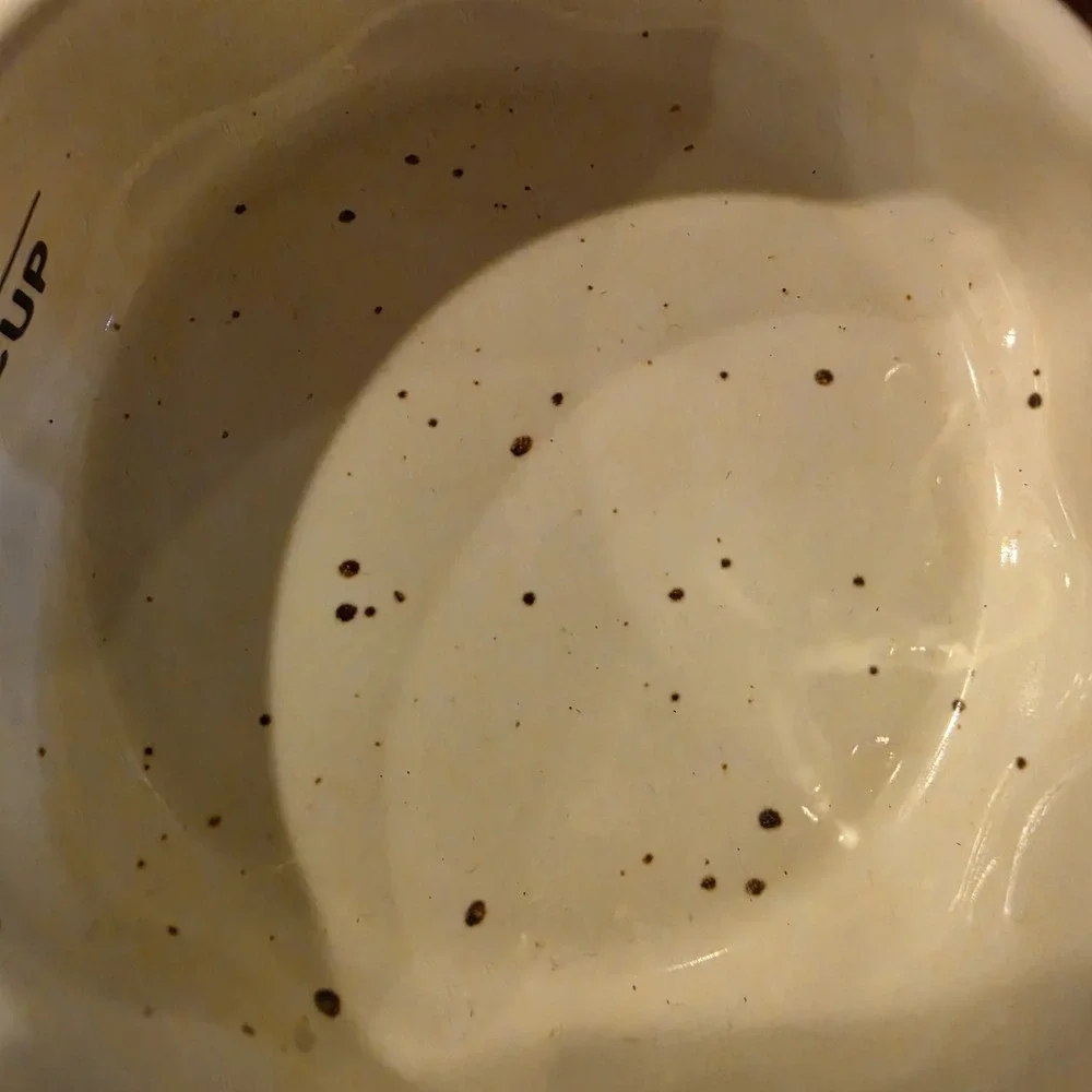 Southern Living Stackable Nesting Ceramic Measuring Cups Cream Color Ceramic